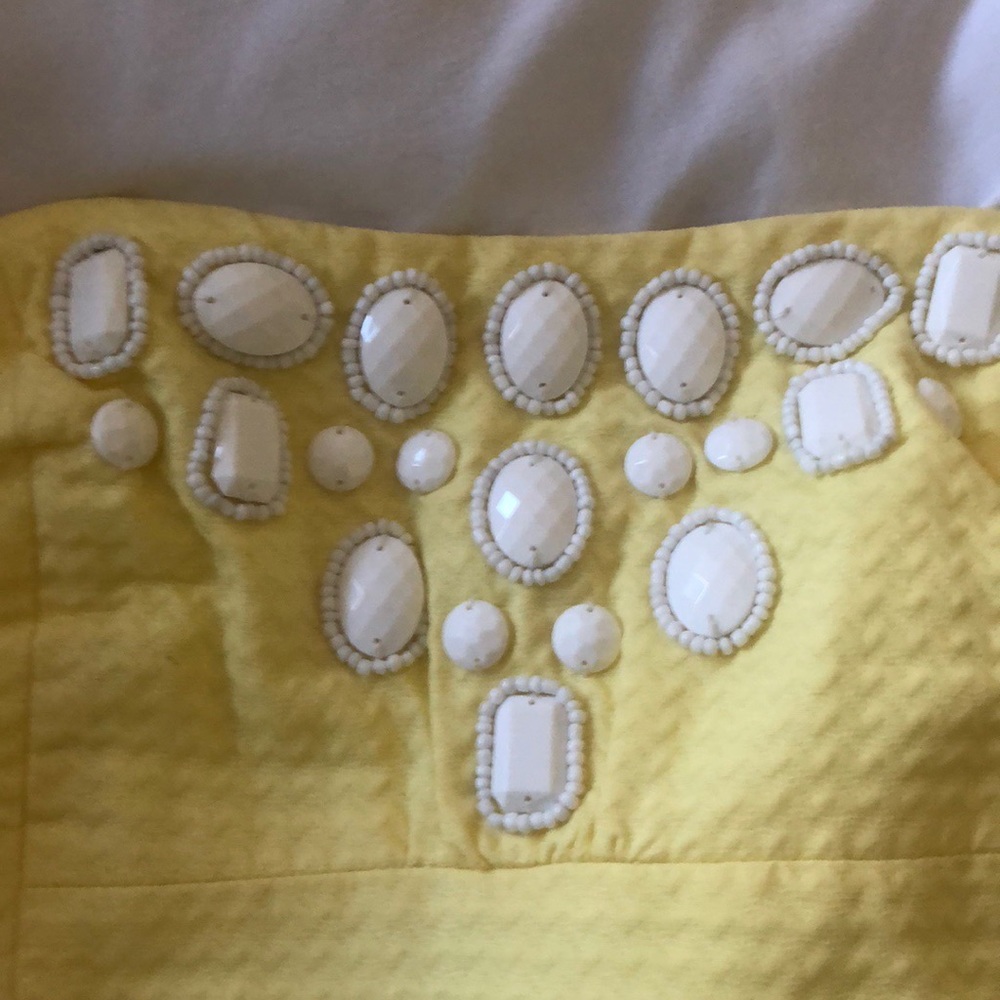 NWOT Lilly Pulitzer Yellow Strapless Dress Size 4 - Picture 4 of 8